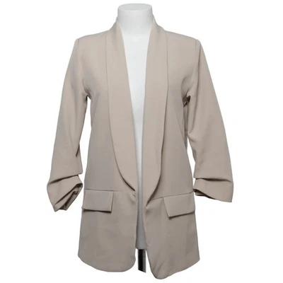 New Collection, blazer, taille : TAILLE UNIQUE, beige, élasthanne/polyester #uW5 - Photo 1/4