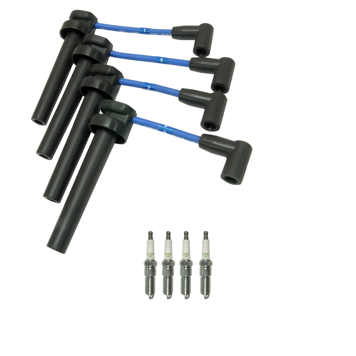 NGK 7mm Wire Set 4 Nickel Spark Plug Kit For Liberty 2.4L L4 DOHC 2002-2005