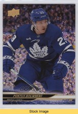 2024-25 Upper Deck Series 2 Rainbow Speckled Foil Pontus Holmberg #417 READ 7l6