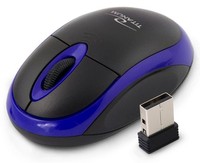 Titanum Wireless Funk Maus Vulture 1000 Dpi Optisch Usb Schwarz Blau 2.4 Ghz 3D