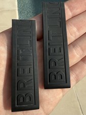 Pre-Owned Breitling Black Diver Pro Rubber Strap 22-20 mm 153S Deploy