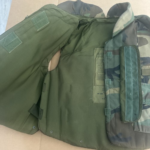 Jay Dee US Military Fragmentation Protective Vest Flak Jacket Woodland Camo LG - Picture 8 of 17