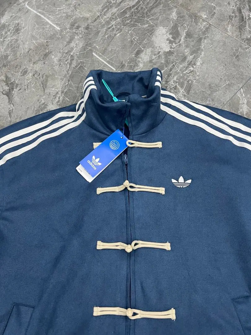 Adidas Chinese Limited Snake Year Truck Jacket Navy Blue
