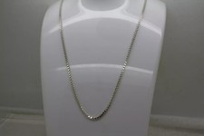ITALY .925 Sterling Silver 2mm BOX LINK CHAIN necklace 23" 11g