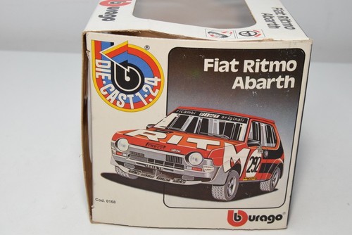 B74 1:24 BBURAGO BURAGO 0158 158 FIAT ABARTH RHYTHM RALLY REPUESTOS ROJO SIN ... - Imagen 18 de 23