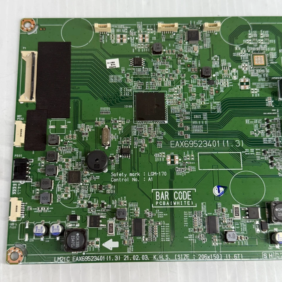 LG 34GP63A Monitor Main Board & T-CON Board SG3402H01-1 - TESTED - Image 2 of 4