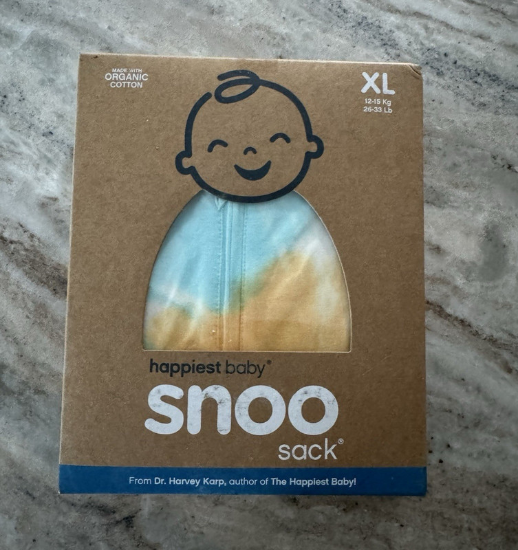 Happiest Baby SNOO Sack Swaddle XL Organic Cotton Sleep Sack tie dye