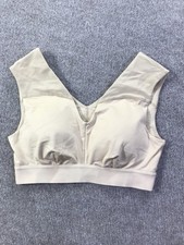 Tommie Copper Sports Bra Womens Medium Beige Shoulder Support Copper Znergy Gym