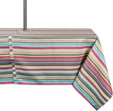 Versatile Waterproof Tablecloth 60x84 for Indoor Outdoor Use - Summer Theme