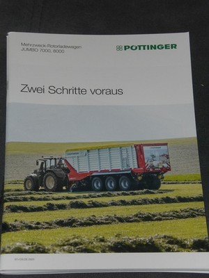 PÖTTINGER JUMBO 7000, 8000 Mehrzweck-Rotorladewagen Prospekt 01/2026 ( 26260 )