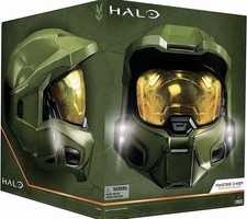 Halo Master Chief Deluxe Helmet With Stand And Lights Bundle 2021 With Box