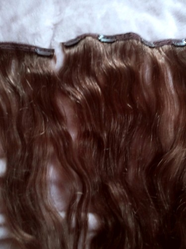 ZALA Premium 20" Chestnut Brown Medium Zala Clip In Extensions Remy Human Hair - Picture 15 of 18