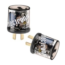 2PCS 2 Pin 12V Heavy Duty Turn Signal Relay, Fixes Hyper Flashing Issue,