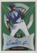 2019 Leaf Valiant Green Prismatic 14/99 Isaiah Campbell #BA-IC1 Auto uk2