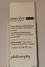 Philosophy Purity Mattifying Moisturizer .24 ...