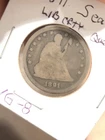 1891 seated liberty quarter