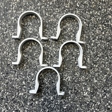 5 X 50mm Waste Pipe Clips White - Pack Of 5