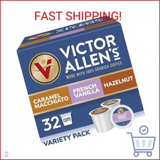 Victor Allen's Coffee Variety Pack French Vanilla Flavored, Caramel Macchiato,