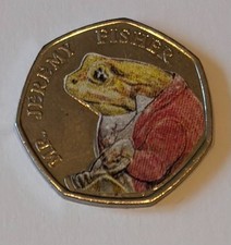 2017 - Jeremy Fisher - Decal - Coloured - 50p - Fifty Pence - Great Condition
