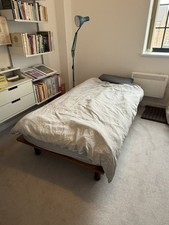 Muji Single Bed Frame, Legs AND Mattress RRP£700, London E13