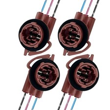 3157 Bulb Socket, Turn Signal Lamp Socket, Car Light Bulb Wire Wiring 4PCS