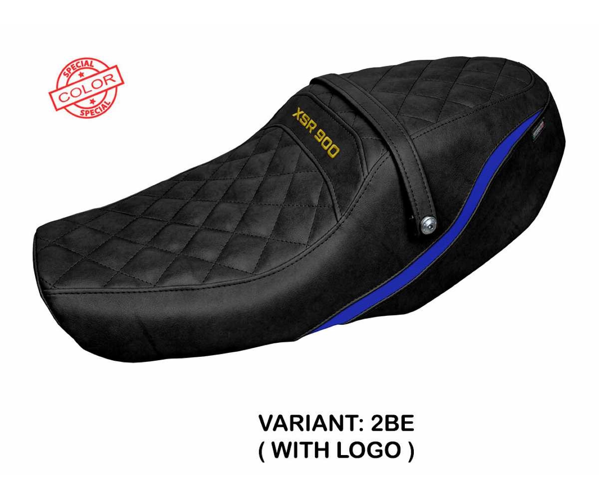 Seat saddle cover Adeje SColor Blue BE + logo TPZ Yamaha XSR 900 2022 2026