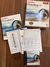 Adobe Photoshop 7 UPGRADE for Windows w/ Serial Number  Original Box Manuals