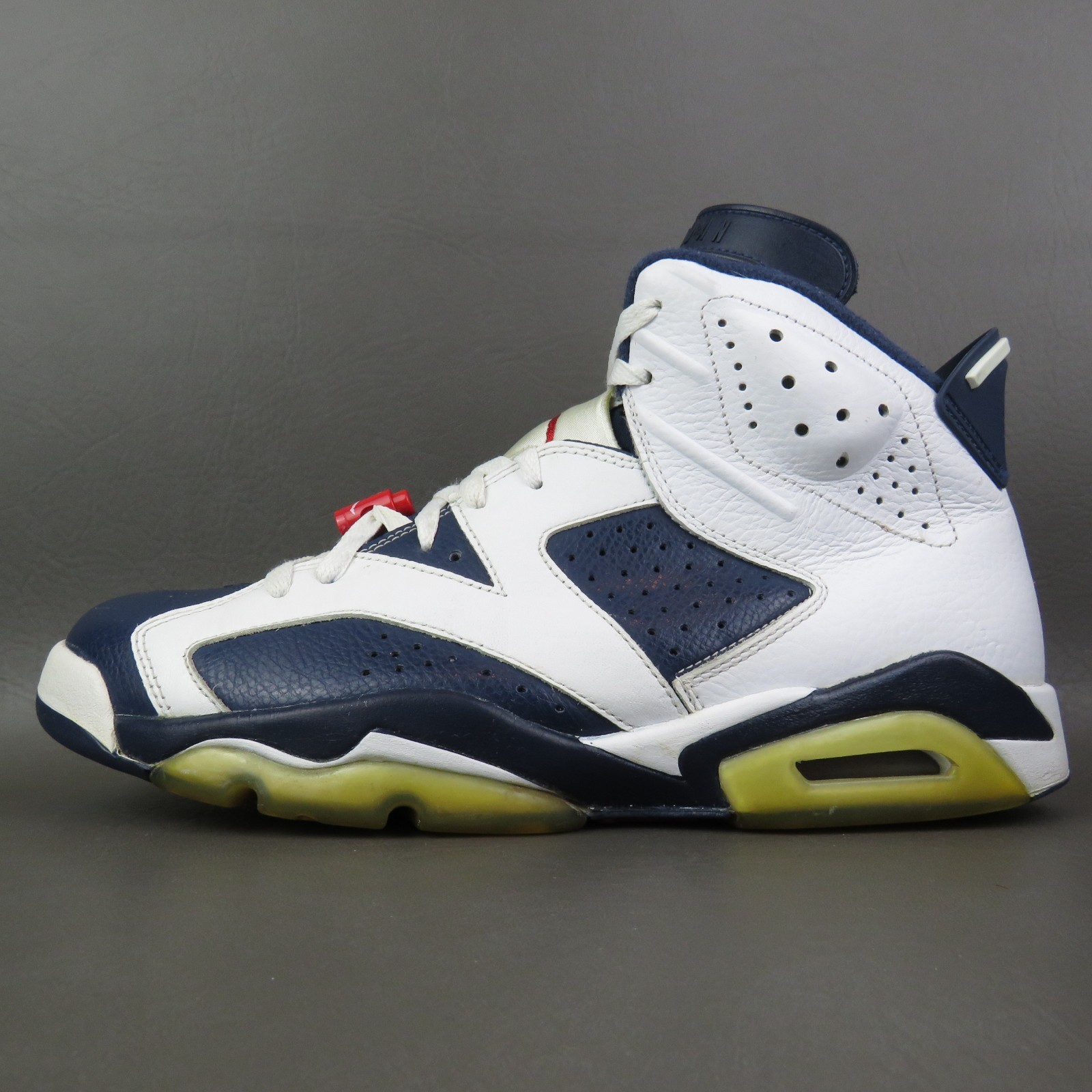 Nike Shoes - 2012 Air Jordan 6 Olympic Midnight Navy Blue Red - Sz 11.5 Mens thumbnail 3