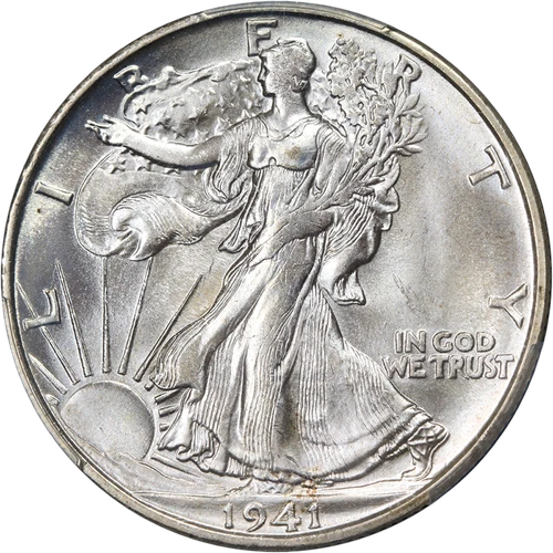 1941-S Walking Liberty Half PCGS MS66 Superb Eye Appeal Nice Strike