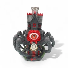 8'' Haunted House Spider Themed Glass Bong – Horror Eyeball Design Collect