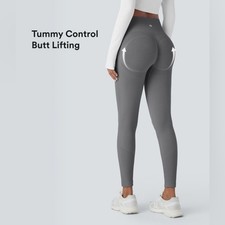Halara Seamless Flow High Waisted Tummy Control Butt Lifting 7/8 leggings small