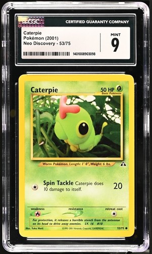 Caterpie (1st Edition) graded CGC 9 for sale on eBay