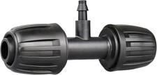 Drip Irrigation Fittings for 1/2 Inch to 1/4 Inch Tubing Reducing Tee  1/2" 1/2"