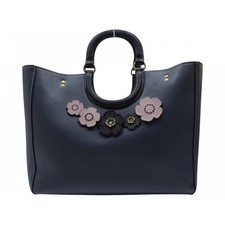 With Cloth Bag Pouch Shoulder Strap COACH Ray Tote Color Block CH592 Tote Bag Ha