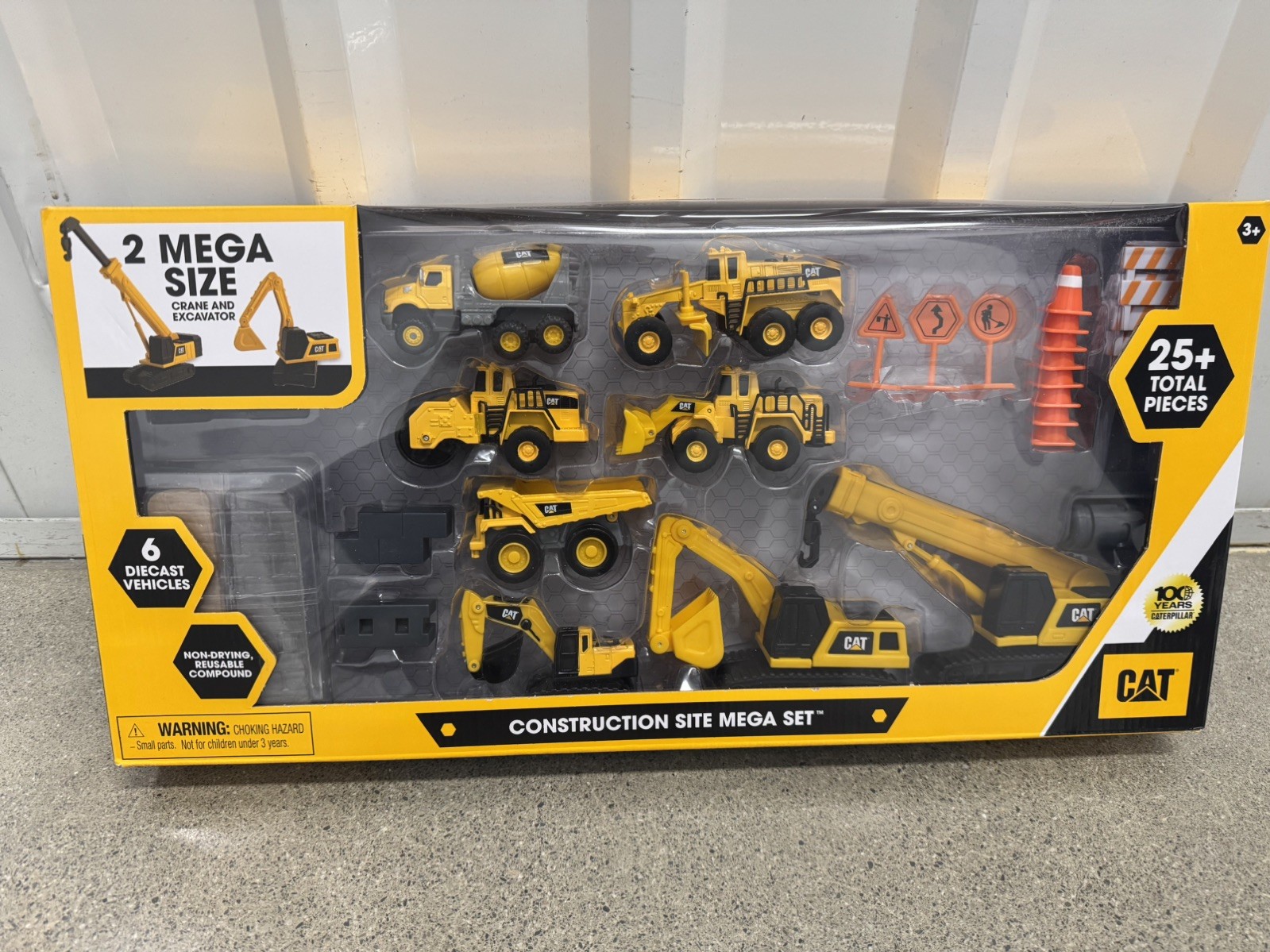  CAT Diecast Construction Vehicles Dump Trucks Playset Toys 