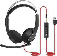 The BINNUNE BHO1 USB Headset with Microphone delivers