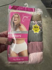 Just My Size Hanes 100 Cotton Brief Panties Size 10 Women  s 5 Pair NEW 2011