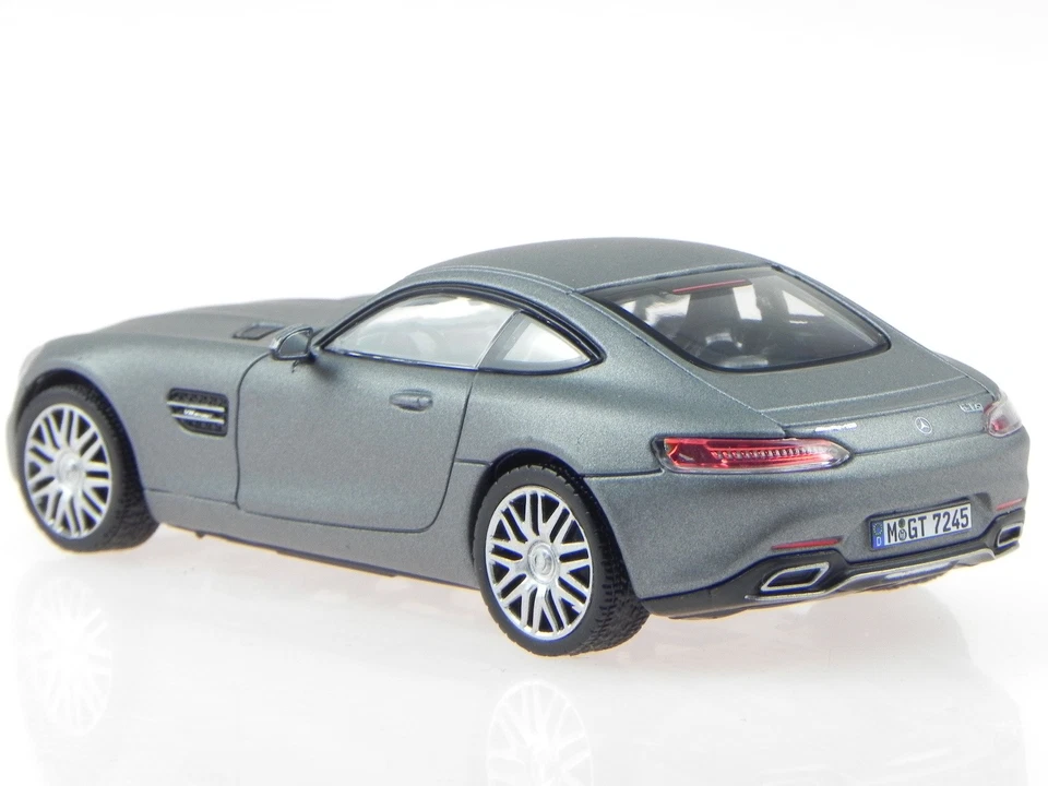 Mercedes C190 AMG GT S 2015 gris matt coche en miniatura 351350 Norev 1:43 - Imagen 3 de 4