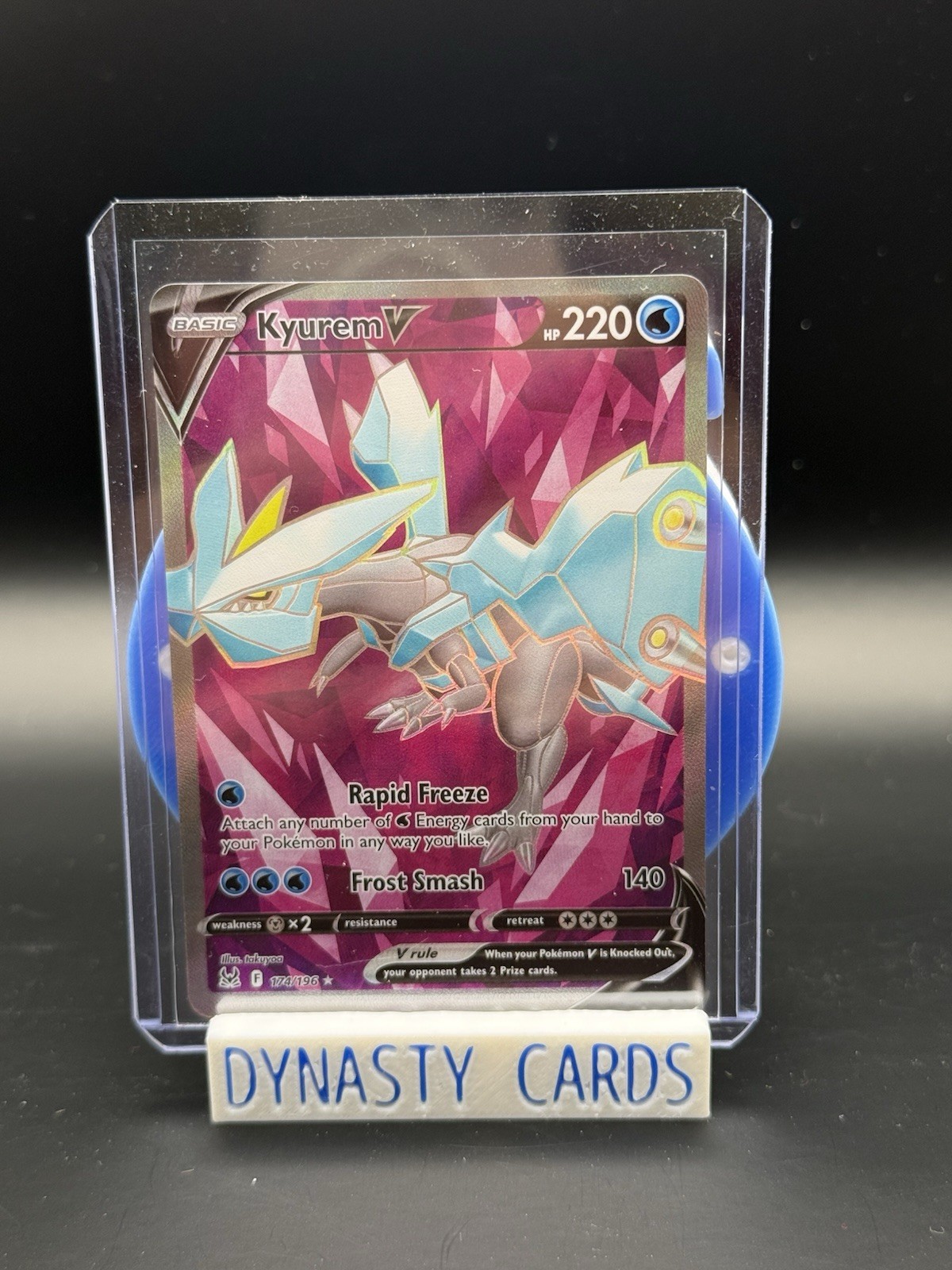 KYUREM V 174/196 LOST ORIGIN POKEMON (FULL ART, NM)