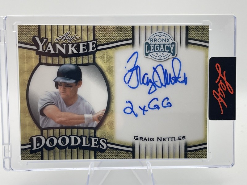 2025 LEAF Bronx Legacy Yankee Doodles YD-GN1 Graig Nettles Gold 1/1 Auto (2xGG)
