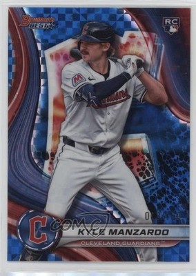 2024 Bowman's Best Blue X-Fractor 13/150 Kyle Manzardo #22 Rookie RC 0w27