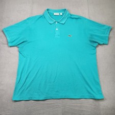 Lacoste Polo Shirt Mens Size 8 3XL Teal Short Sleeve Classic Fit Pique Alligator