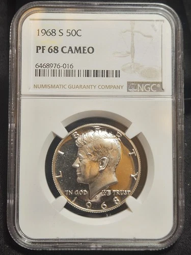 1968-S Kennedy Half Dollar NGC PF68 Cameo
