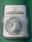 1992 $1 American Silver Eagle NGC MS69