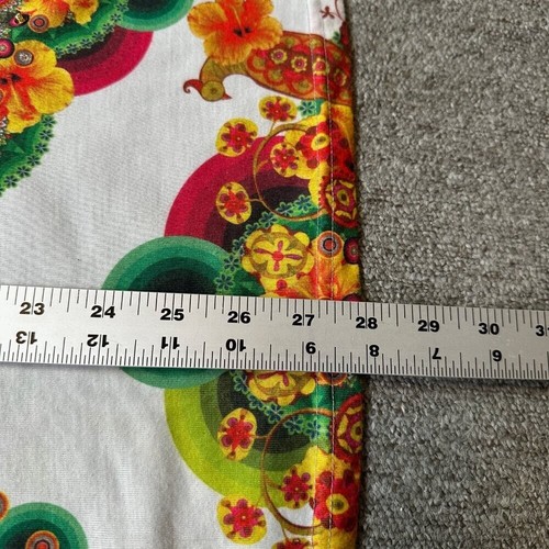 Mini Abito Desigual Cotone Geometrico Colorato Arcobaleno Stimato Taglia S - Foto 4 di 7