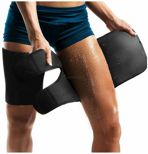 Thigh Brace Support Hamstring Quad Wrap Compression Sleeve Strap Groin Sci atica - Picture 2 of 12