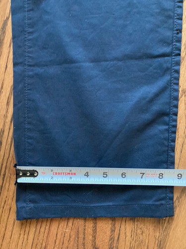 Alfani Chino Hose Herren Gr. 38/32 schwarz Flatfront Slim Fit Stretch LL#791 - Bild 7 von 7