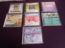 KARAOKE - 7 CD LOT - VARIETY OF MUSIC and ARTISTS POP ROCK COUNTRY CHRISTIAN