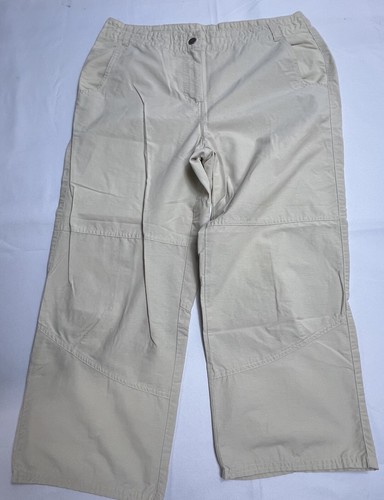Woolrich Womens Khaki Flat Front Slash Pockets Back Flap Pockets Pants Size 10 - Picture 7 of 7