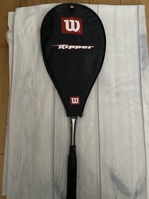 WILSON RIPPER TITANIUM DOUBLE BEAM SQUASHSCHLÄGER, CASE & BALL